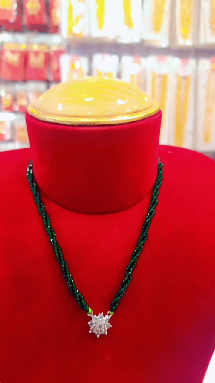 Stud Crystal Pote Mangalsutra/Necklace/Mala For Women