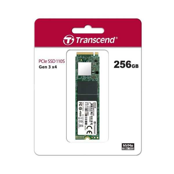 Transcend 256GB PCIe NVMe M.2 SuperSpeed SSD – MTE 110s 256GB PCIe Gen3 x4 Internal SSD
