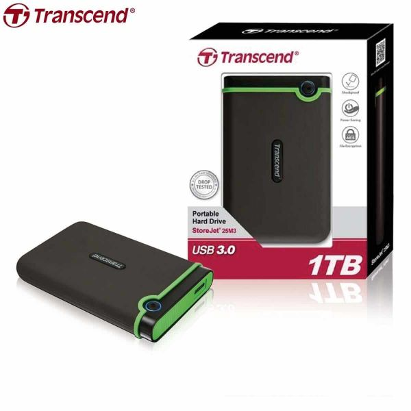 Transcend StoreJet 25M3 USB 3.1 Gen 1 TB Portable Hard Drive