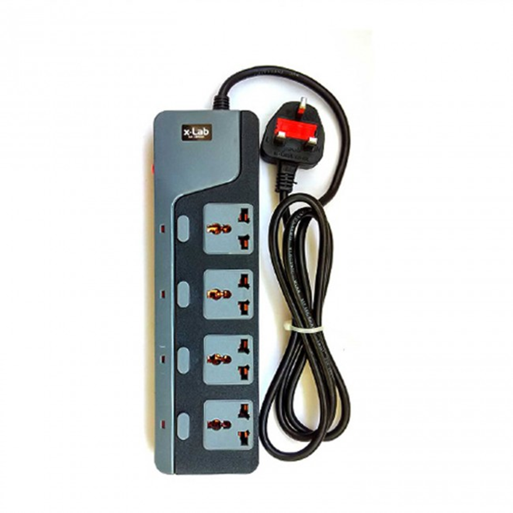 X LAB XEC-440N 4 Socket Universal Power Extension Cord