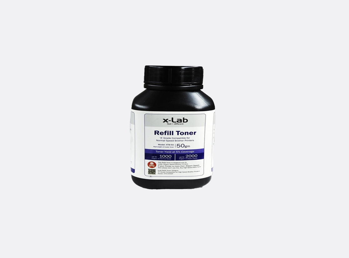 X-Lab  Toner Refill All Broher Laser Printer -B 50gm