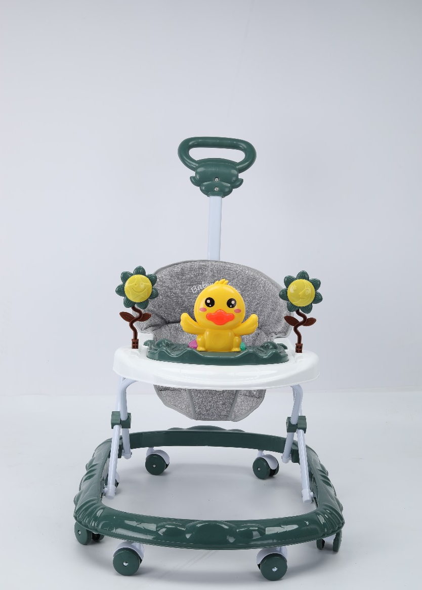 Baby Handle Walker With Adjustable Height & Musical Toy Bar