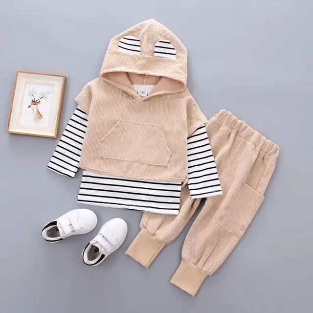 High Quality Children's  Tracksuit Pants Shirt Set