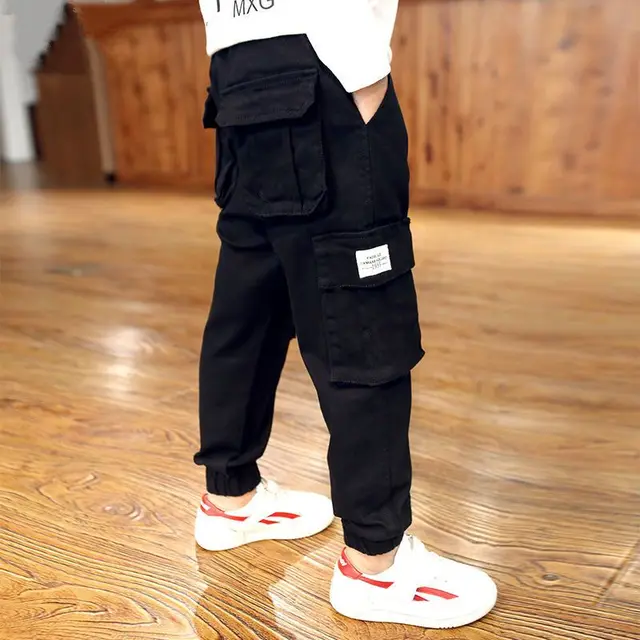 Spring Autumn Children's Casual Cargo Pants