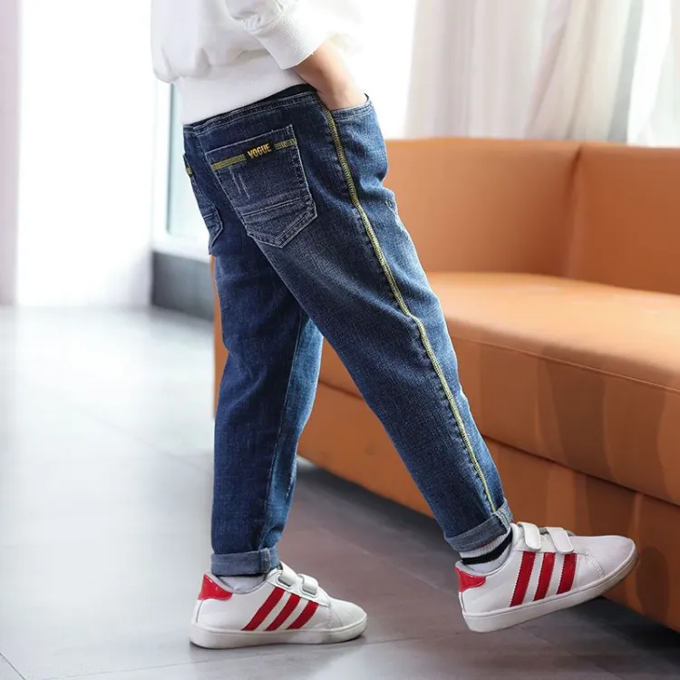 New Simple and Versatile Children's  Jeans Pants