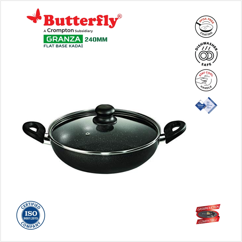 Butterfly Granza Kadai 24cm with Lid 1.5 L