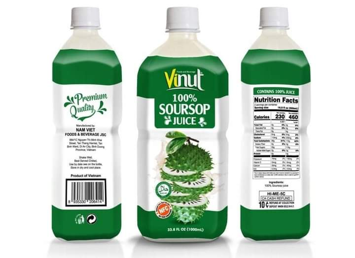 Vinut 100% Soursop juice