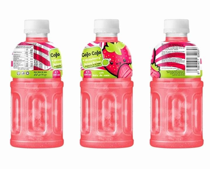 Cojo Cojo Strawberry Juice Drink With Nata De Coco