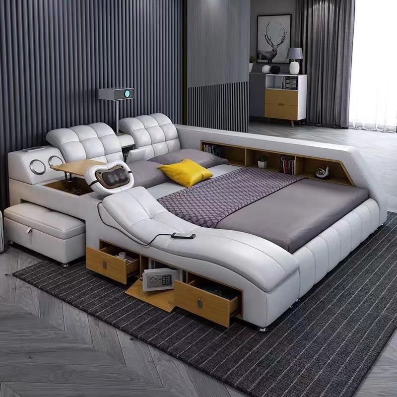 Double Plywood Smart Bed, With Storage