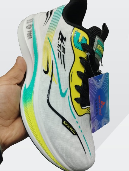 Mens Fashionable Airflow-Enhanced Woven Running Sneakers