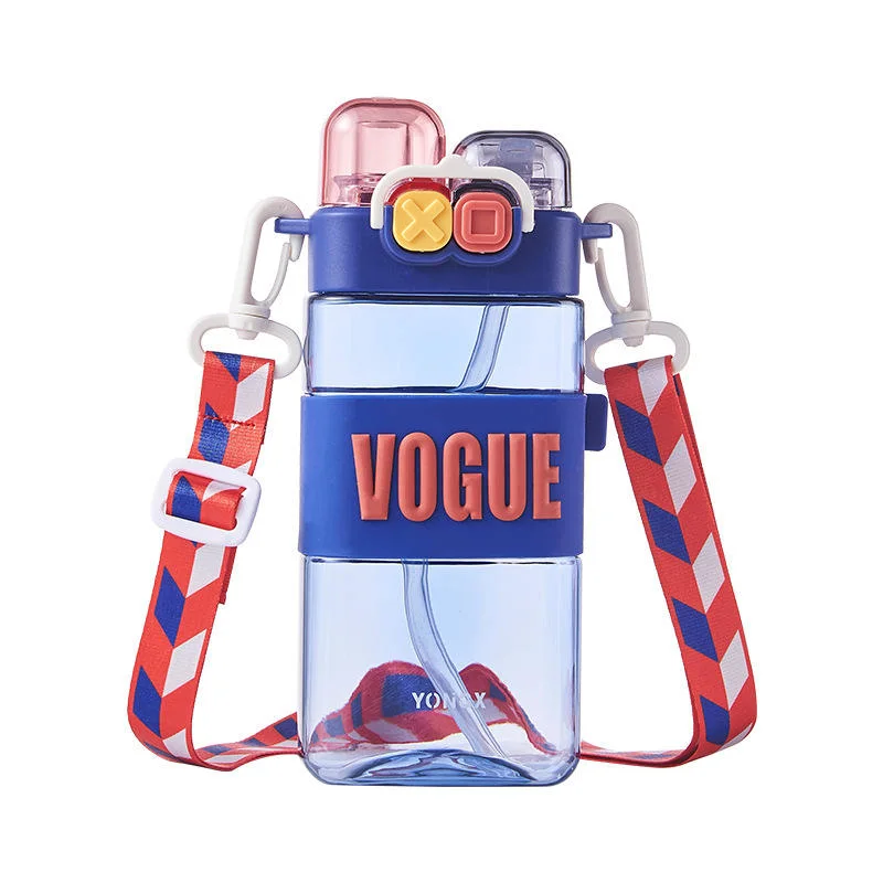 New Summer Portable Punk Drinking Cup Square Lanyard Bottle