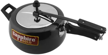 Sapphire Gold Black Pressure Cooker-3L