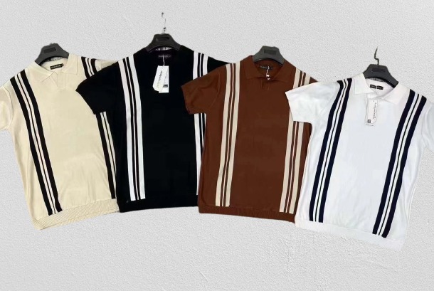 Style Casual Business Lapel Tee T-Shirt