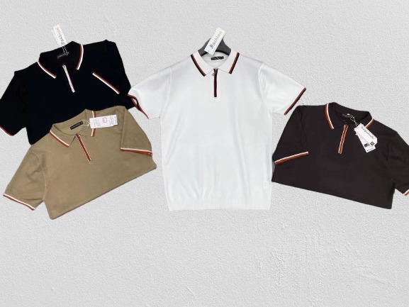 Men Solid Polo Neck Pure Cotton T-Shirt