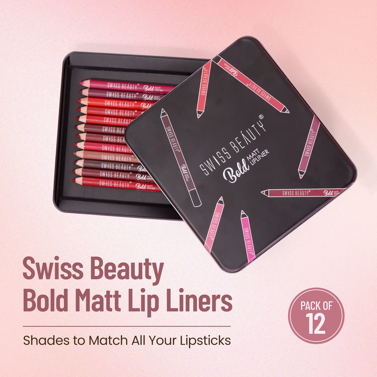 Swiss Beauty Bold Matte Lip Liner SB-1203