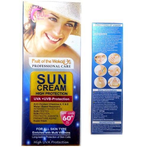 Sun Cream SPF 60+ -130ml (Fruit Of Wokali) WKL495