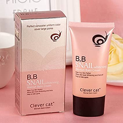 Clever Cat  Snails Sunscreen BB & CC Cream Base Perfect Concealer Primer Cover Skin Blemish Foundation Face Makeup