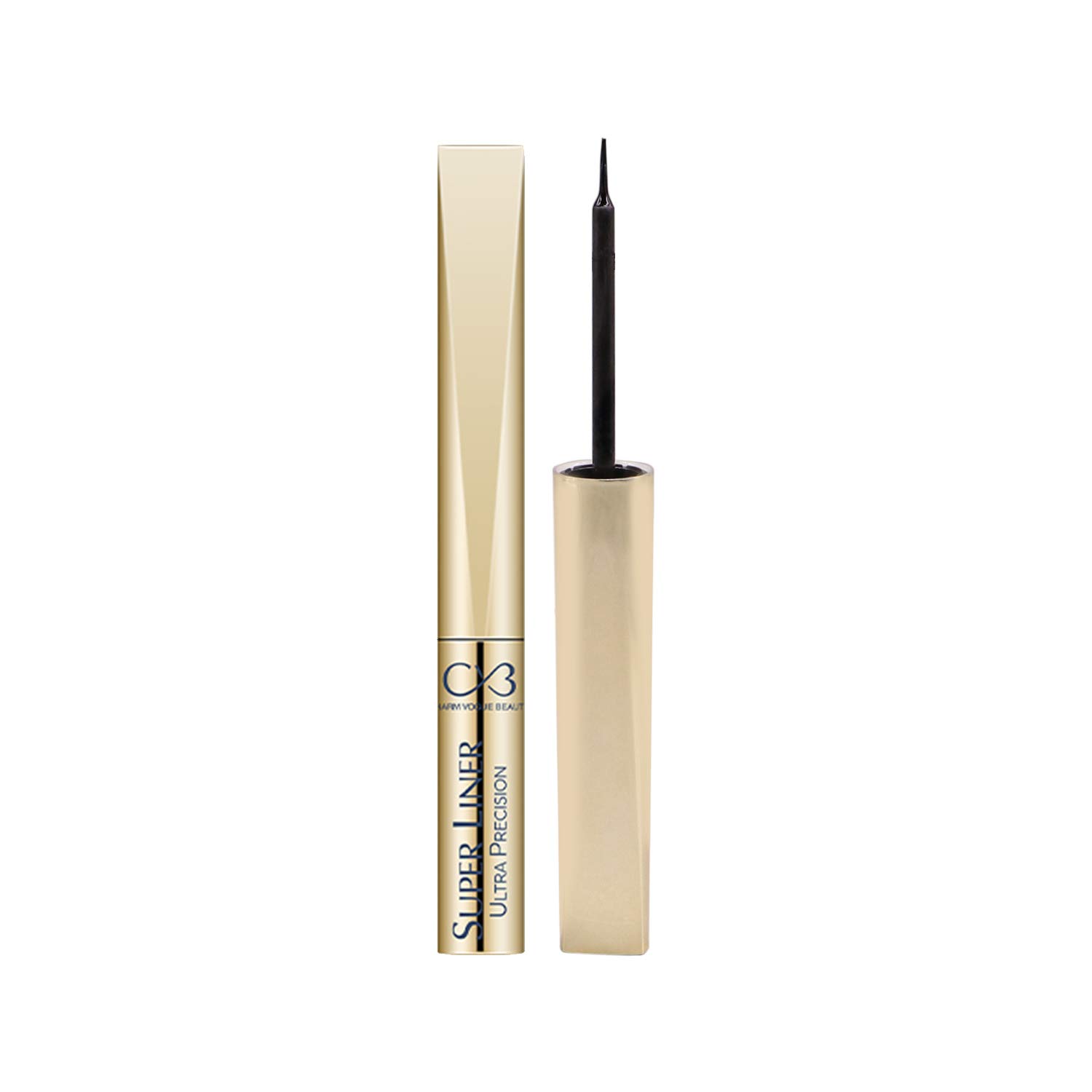 CVB C06 Super Liner Ultra Precision Fine Tip Smudge-Proof Pen, Sponge Tipped High-Precision Liquid Eyeliner for Fines Lines, Thin or Sultry Flicks