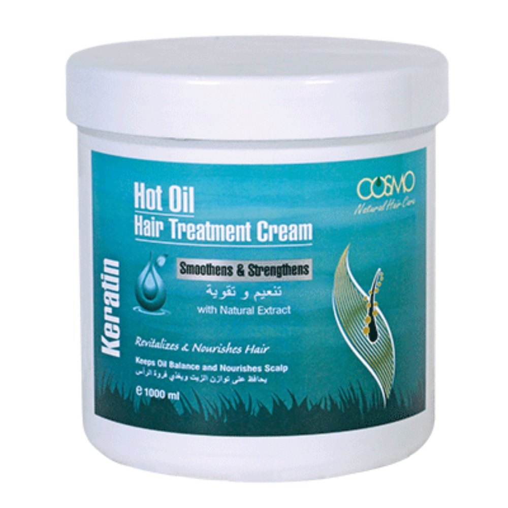 COSMO HOT OIL HAIR TREATMENT CREAM KERATIN - 1000ML