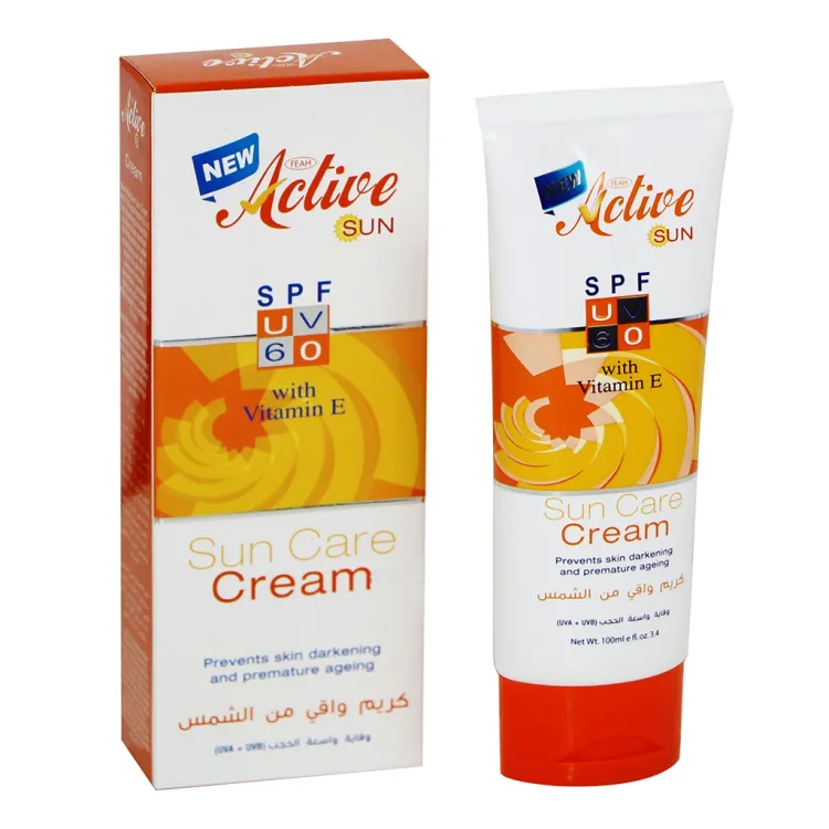 Active Sun SPF UV 60 With Vitamin E Sun Care Cream 100ml