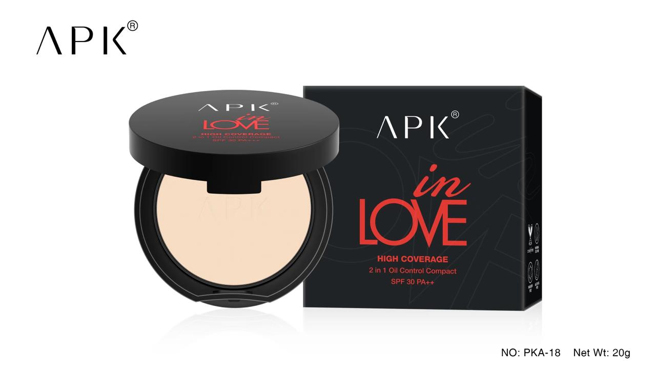 APK High Coverage 2in1 Oil Control Compact PKA-18