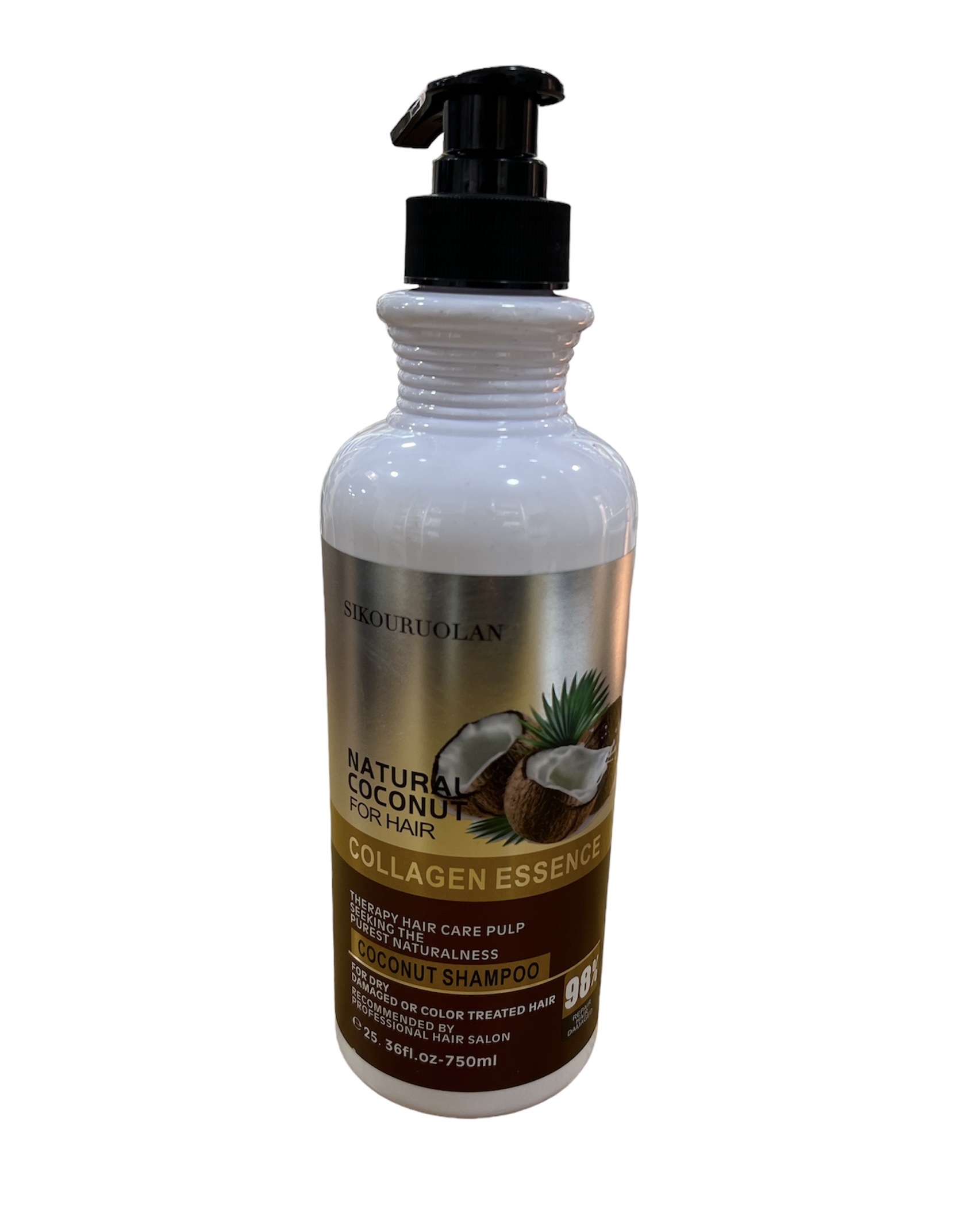 Natural Coconut Shampoo With Collagen Essence - 750ml