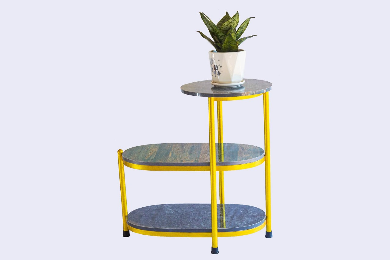 Auxiliary Living Room Gold Side Low Table