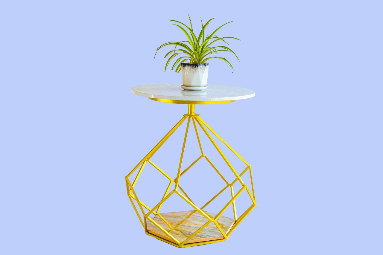Living Room Mini Side Table Golden