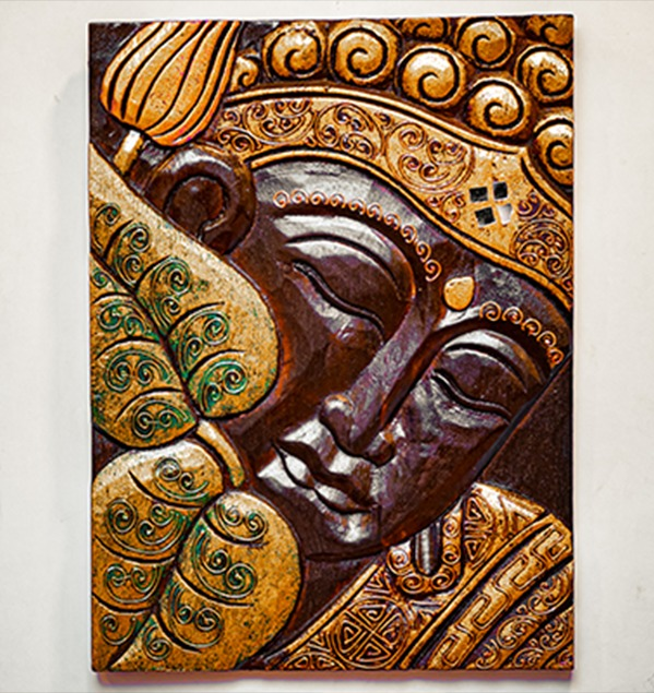 Hand Painted Wooden Buddha Paintings