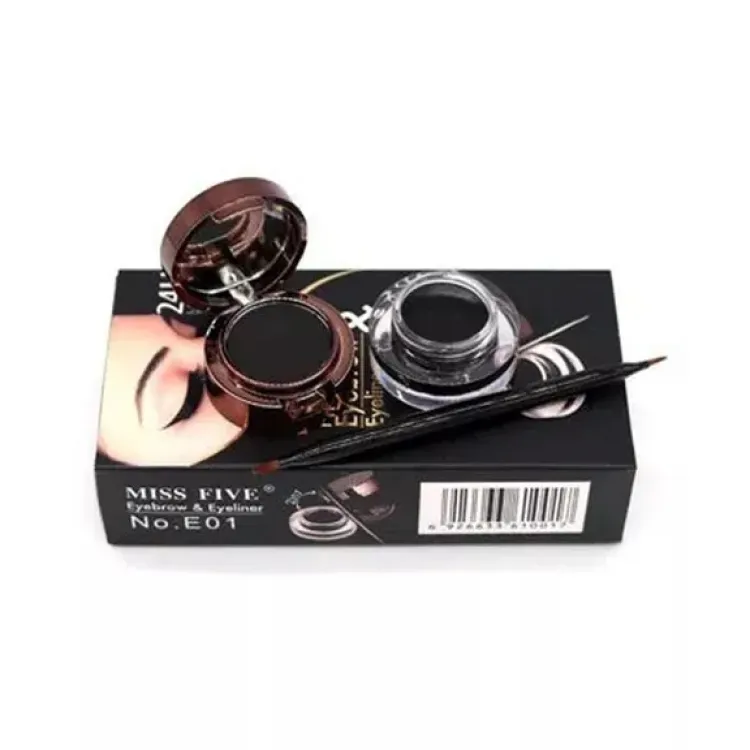 HE Eyeliner+ Eyebrow 2IN1 (24 Hour Water Proof Long Lasting)