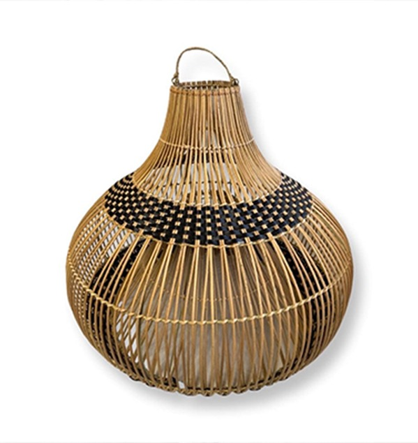 Dome Double  Rattan Lamp