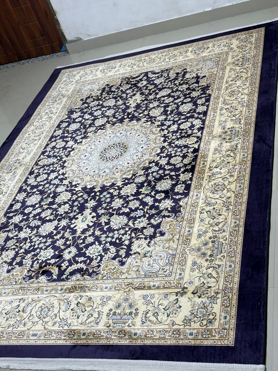 Silk Highlights  Nay Blue Turkish Desine  Carpet
