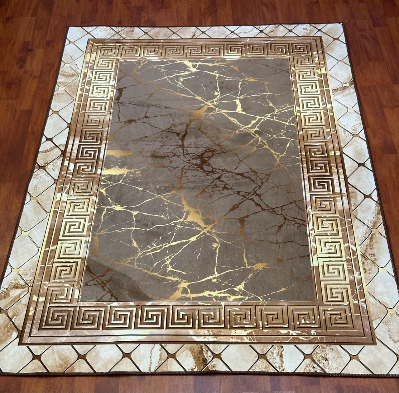 Gold Vintage Pattern Home Decoration Carpet Floor Mat
