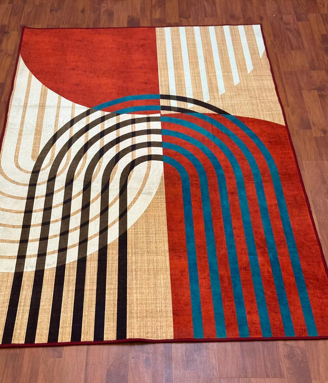 Modern Art Retro Linen Floor Mat