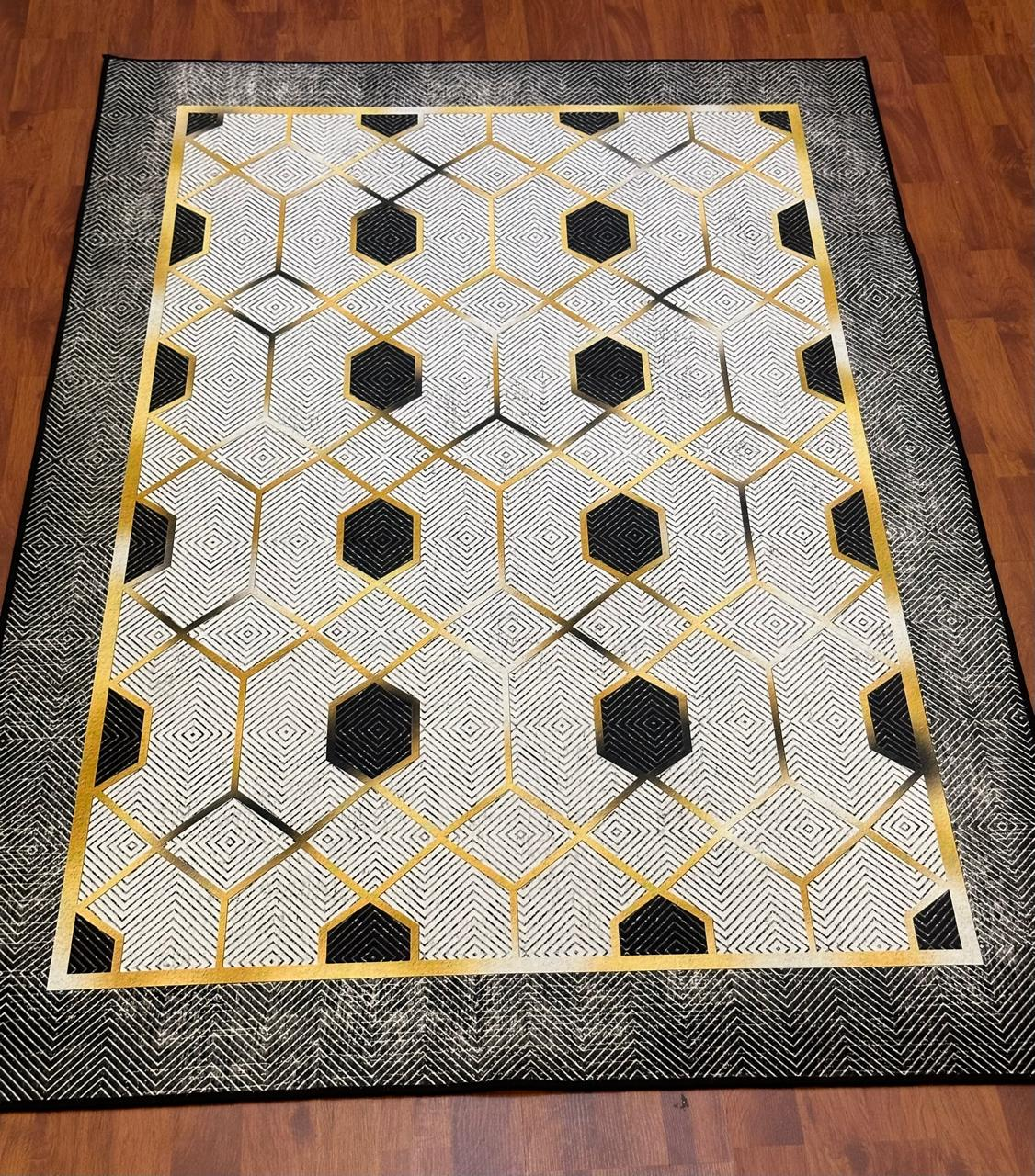 Geometric Stripe Non-Slip  Rug