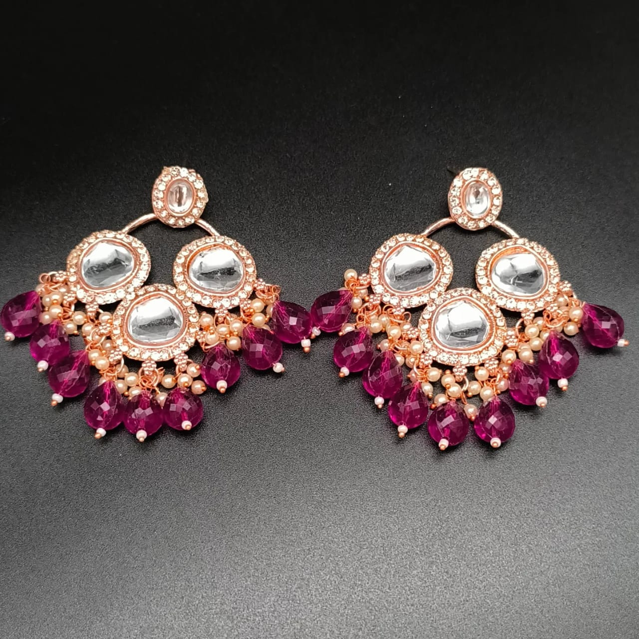 Ad Heavy Chandbali Earring For Women
