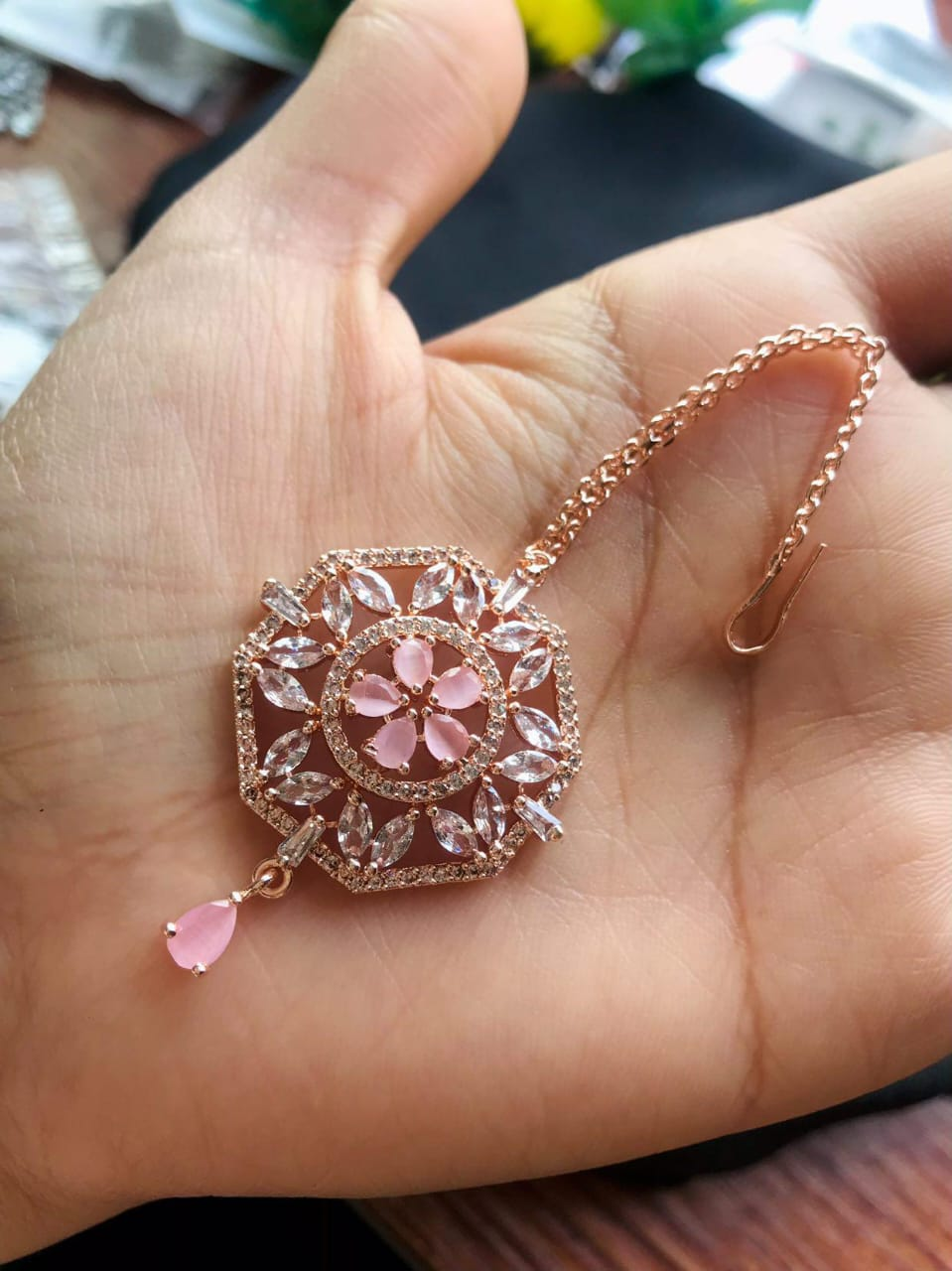 New Desine American Diamonds Mangtika