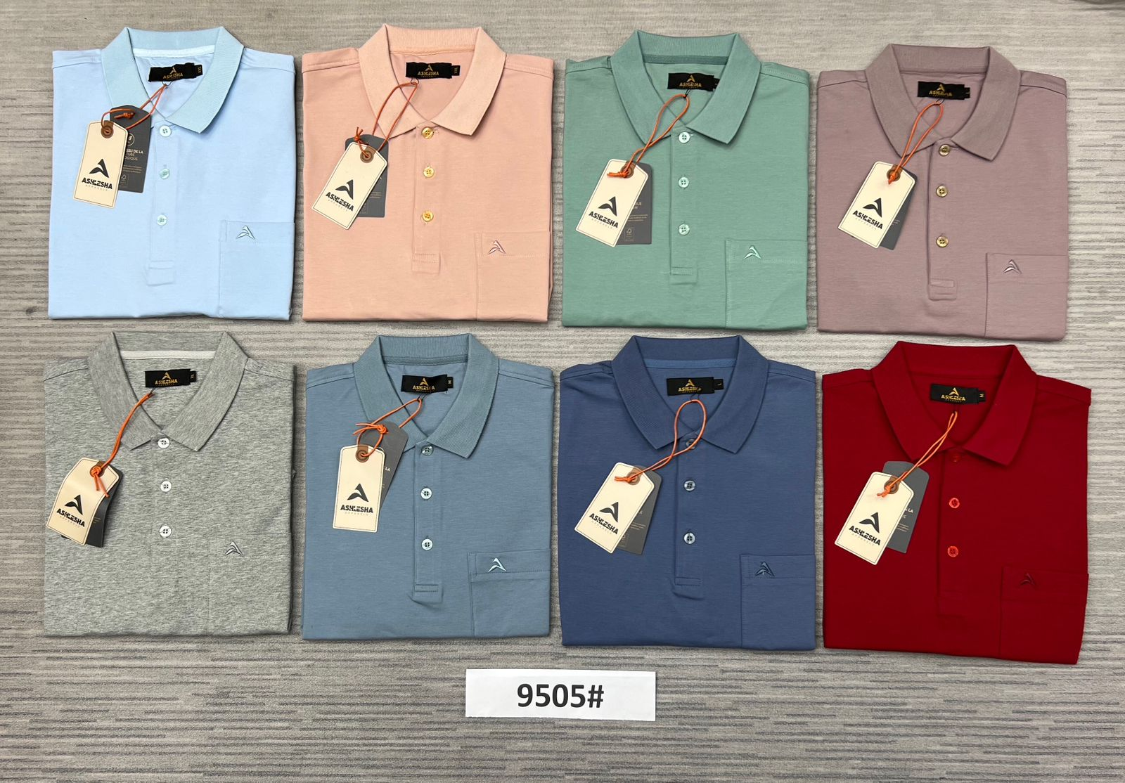 Men Solid Polo Neck Poly Cotton Multicolor T-Shirt