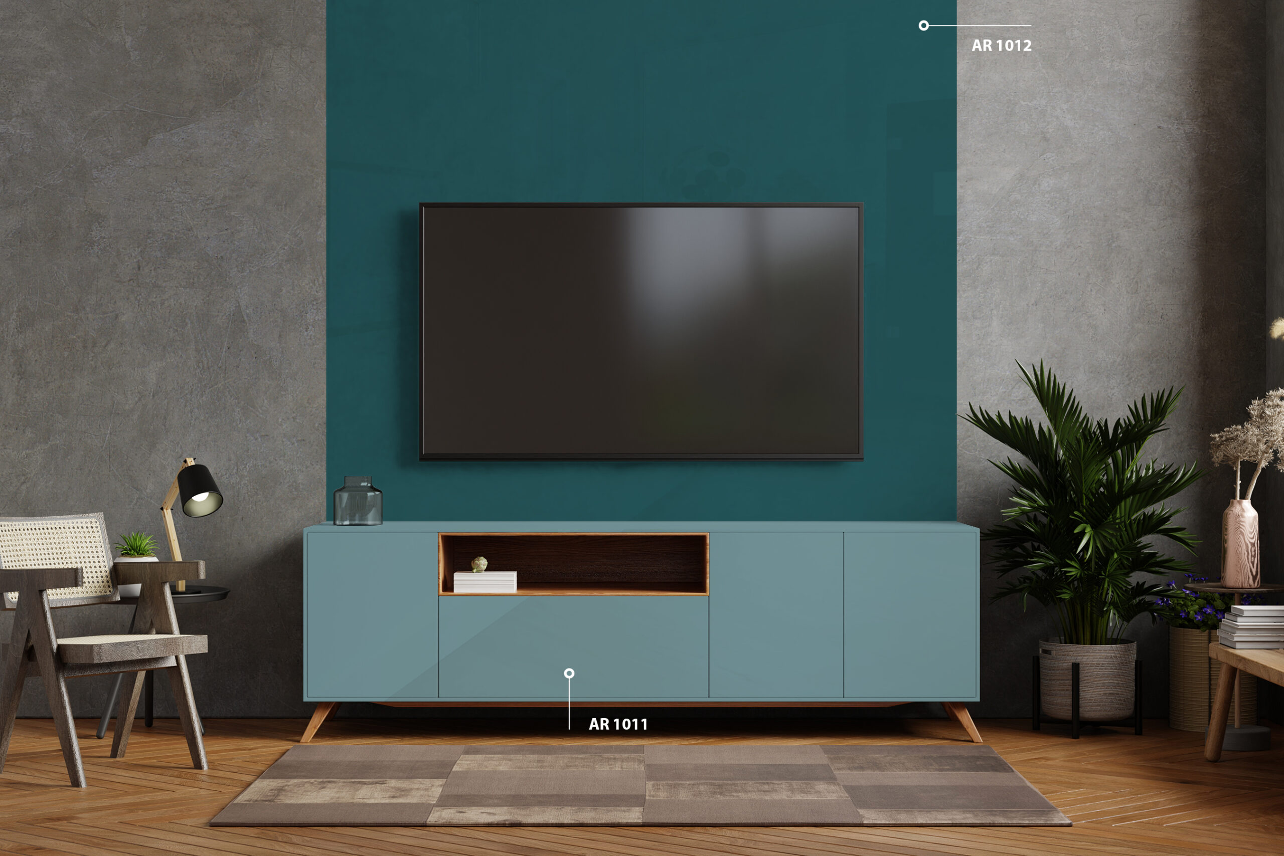 Advance Decorative Laminates-Petrol Blue AR-1012